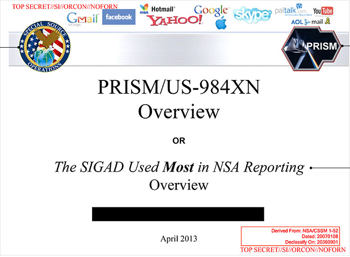 Electronic Police State Revealed: NSA Spy Program with Facebook, Google, Apple, Skype, and Others